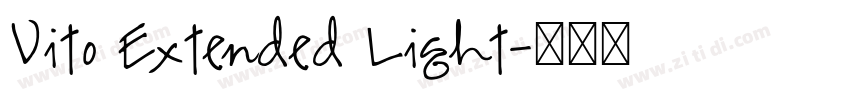 Vito Extended Light字体转换